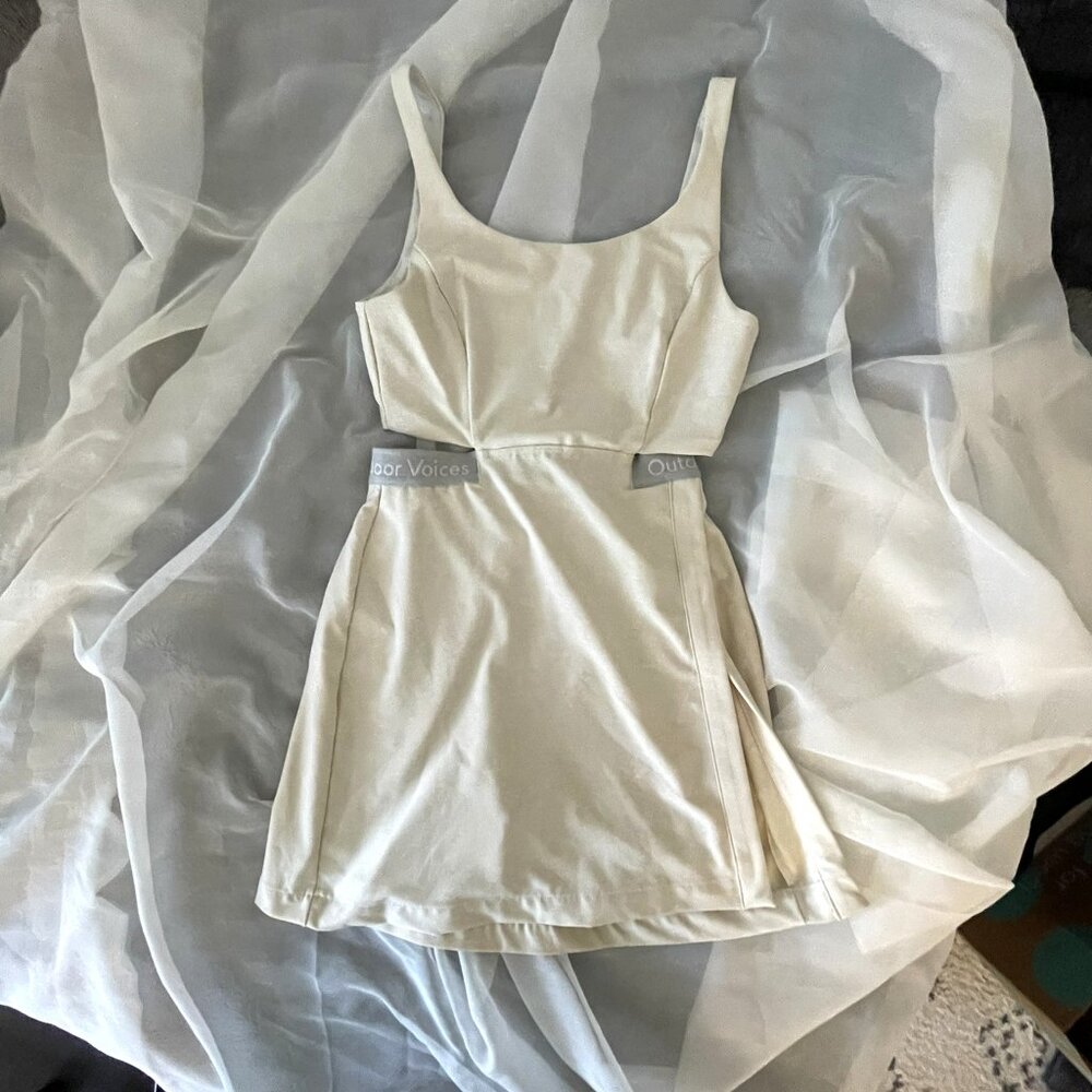 Outdoor Voices Court Dress in White sz XS